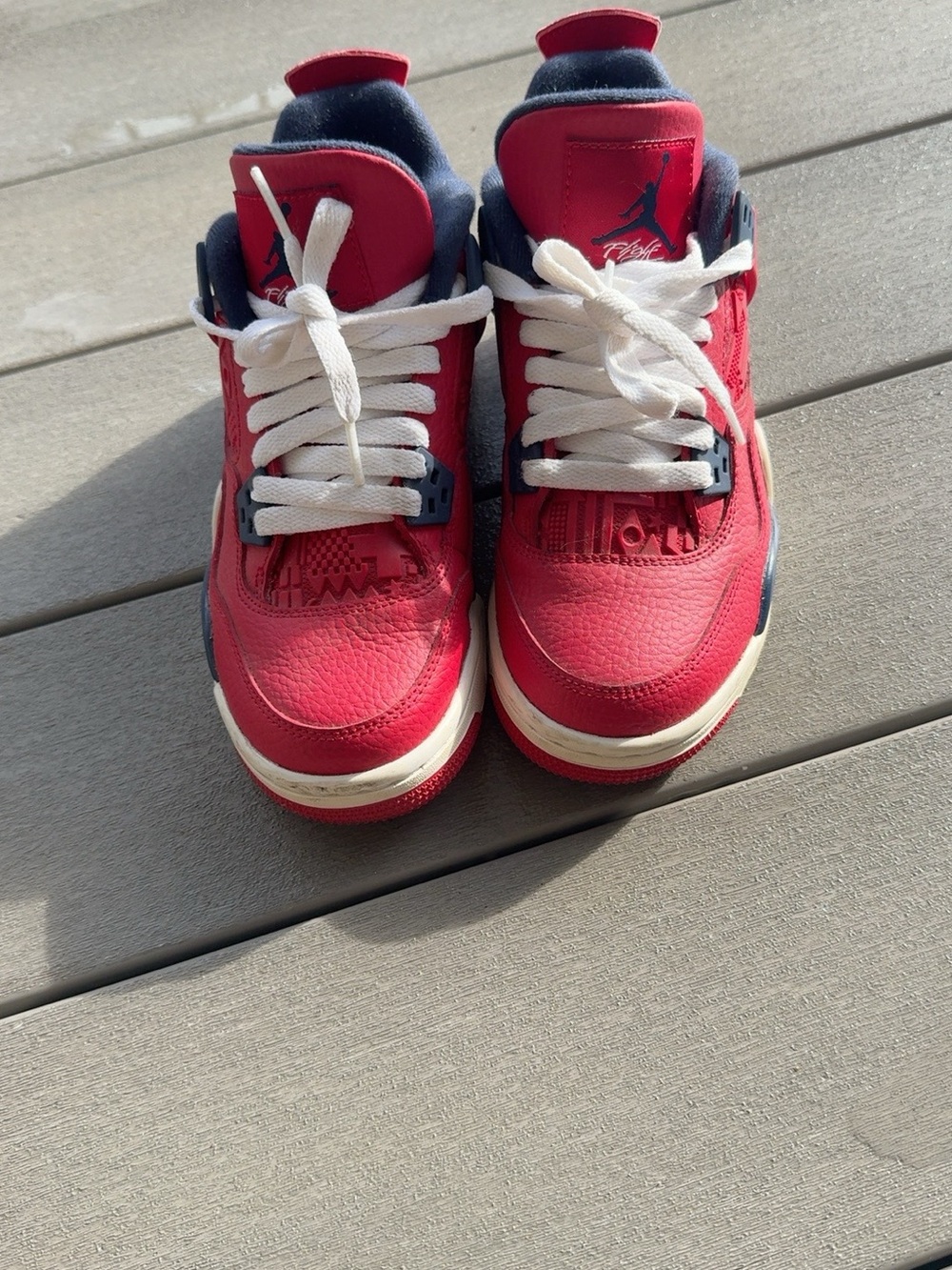 Air Jordan 4 Retro FIBA 2019 Sneakers Red Size 4.5Y